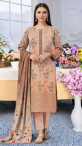 Digital printed Viscous Emb Shirt Digital Bamber Dupatta Plain Dyed Trouser