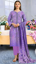 Digital printed Viscous Emb Shirt Digital Bamber Dupatta Plain Dyed Trouser